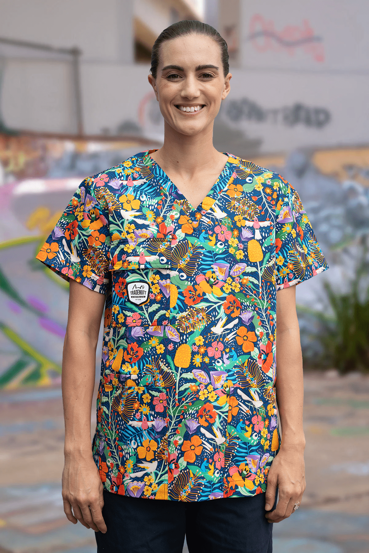 Unisex The Big Sneeze Scrub Top - Main Image