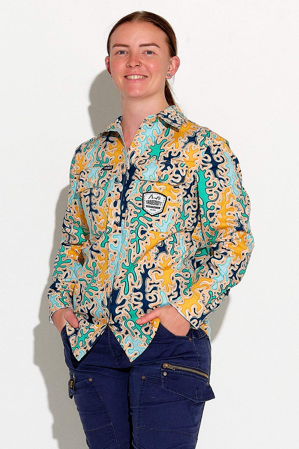 TradeMutt Women's Reedy Weedy Workshirt Women's Reedy Weedy Workshirt