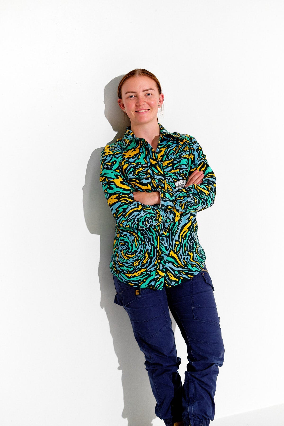 TradeMutt Workshirt Women's Spun Out Full Button Long Sleeve Workshirt Women's Spun Out Full Button Workshirt | TradeMutt Workshirts