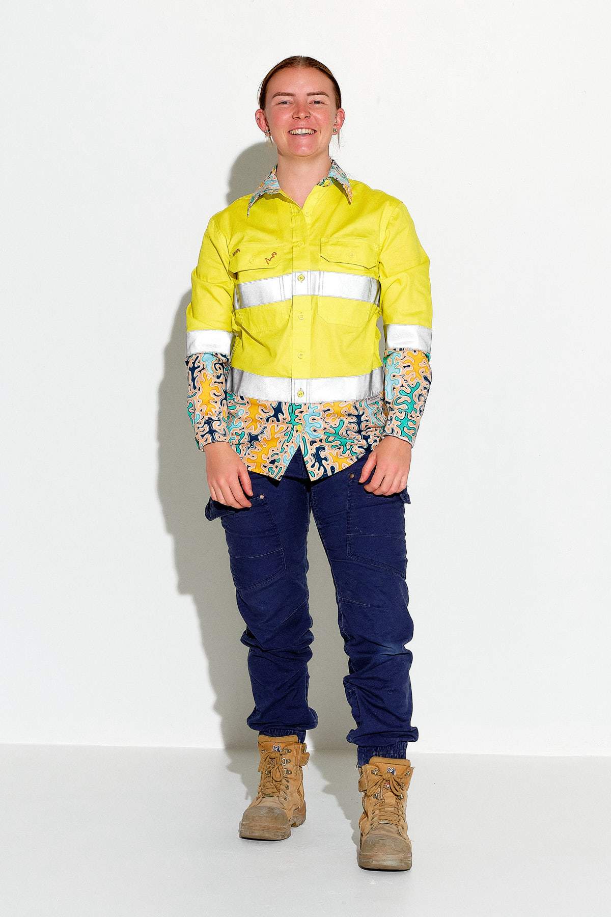 TradeMutt Workshirt Women's Hi Vis Reedy Weedy Yellow Workshirt Women's Hi Vis Reedy Weedy Yellow Workshirt