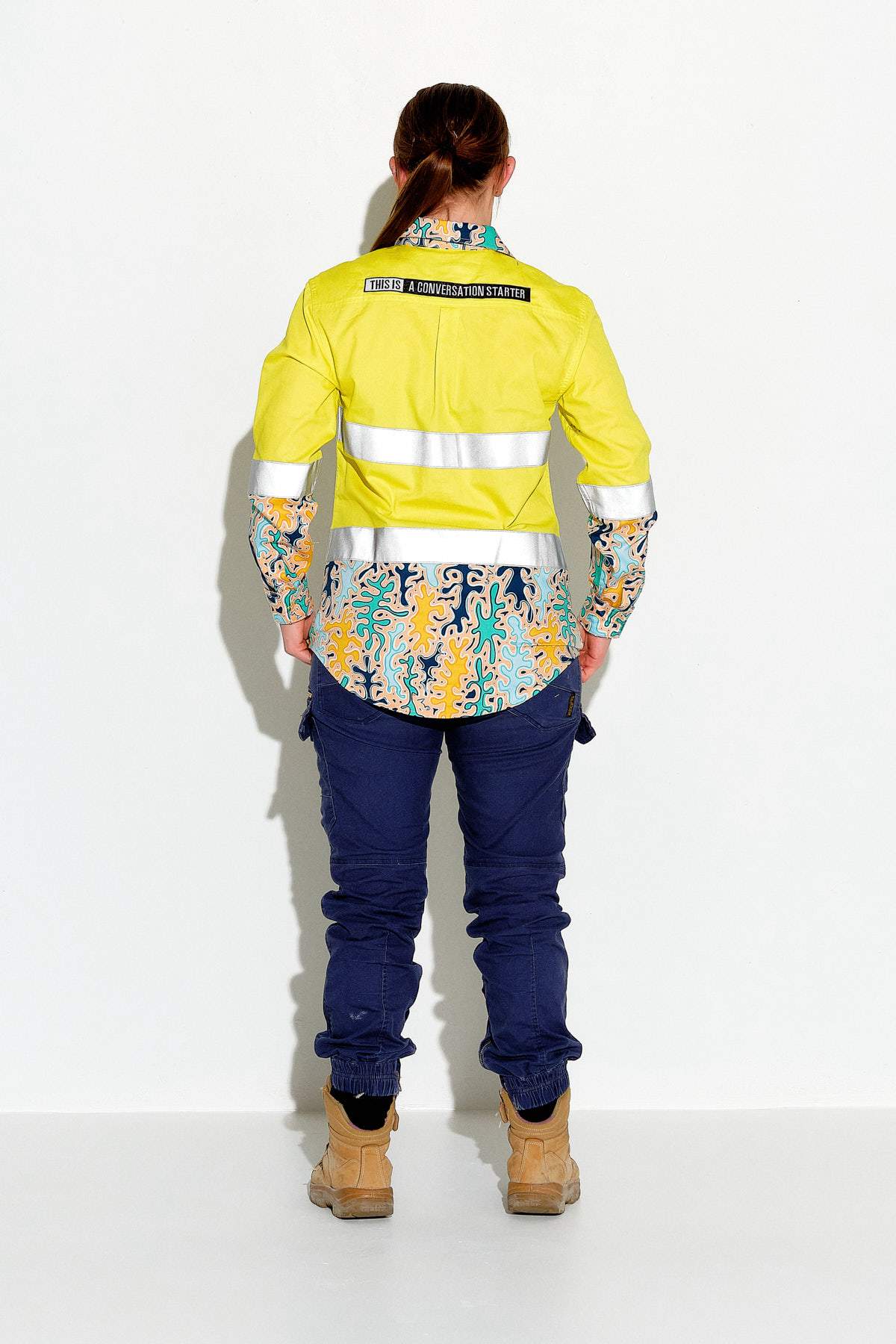 TradeMutt Workshirt Women's Hi Vis Reedy Weedy Yellow Workshirt Women's Hi Vis Reedy Weedy Yellow Workshirt