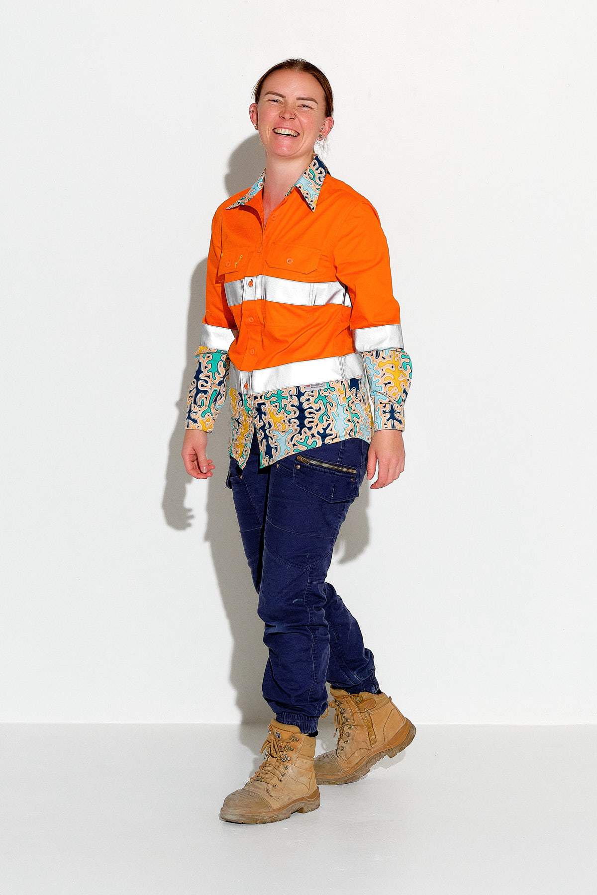 TradeMutt Workshirt Women's Hi Vis Reedy Weedy Orange Workshirt Women's Hi Vis Reedy Weedy Orange Workshirt