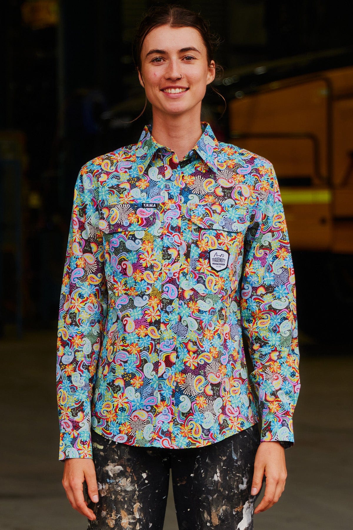 Women's Austin Flowers Long Sleeve Ultralight Workshirt