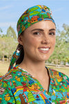 TradeMutt Scrubs Hot Diggity Dawg Scrub Cap Hot Diggity Dawg Scrub Cap 22353
