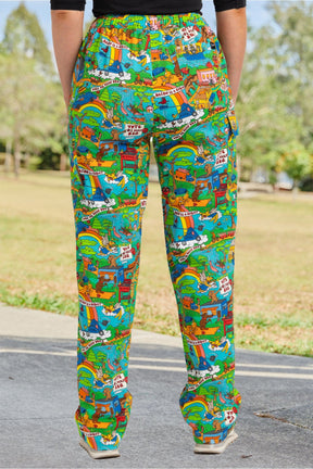 TradeMutt Scrubs Hot Diggity Dawg Unisex Scrub Pants Hot Diggity Dawg Unisex Scrub Pants