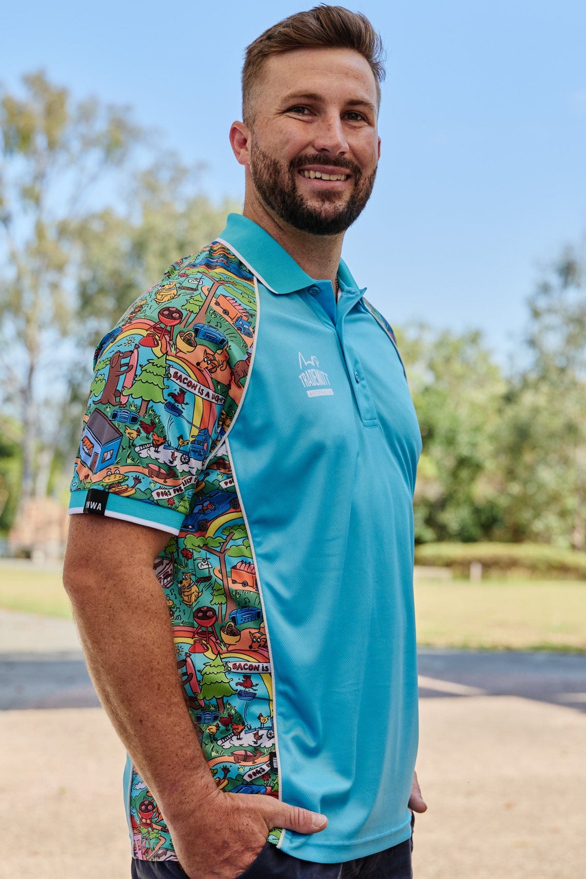 Unisex Hot Diggity Dawg Short Sleeve Polo