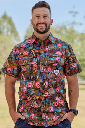 TradeMutt Workshirt Men's Goanna Getcha Short Sleeve Work Shirt Men's Goanna Getcha Short Sleeve Work Shirt