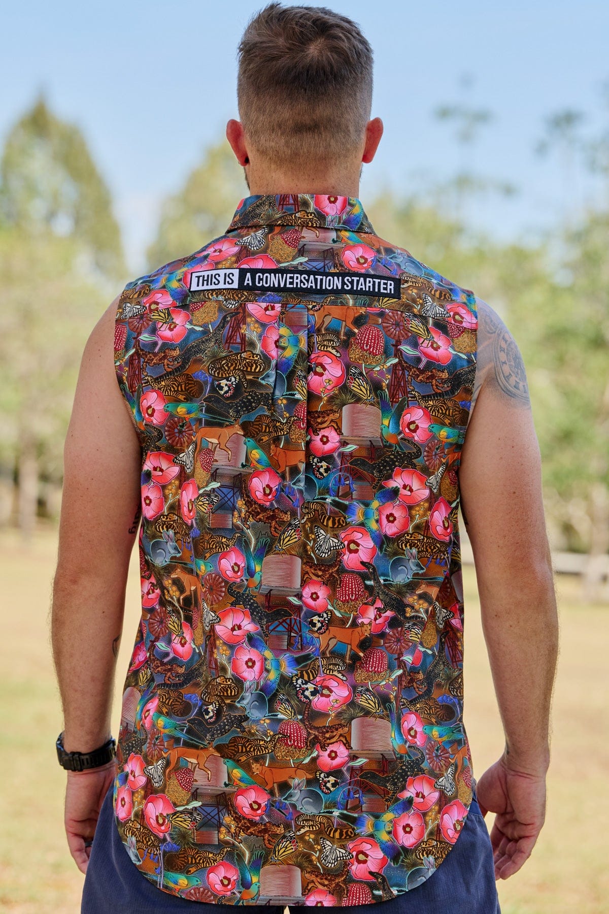 TradeMutt Workshirt Goanna Getcha Territory Sleeve Work Shirt Goanna Getcha Territory Sleeve Work Shirt