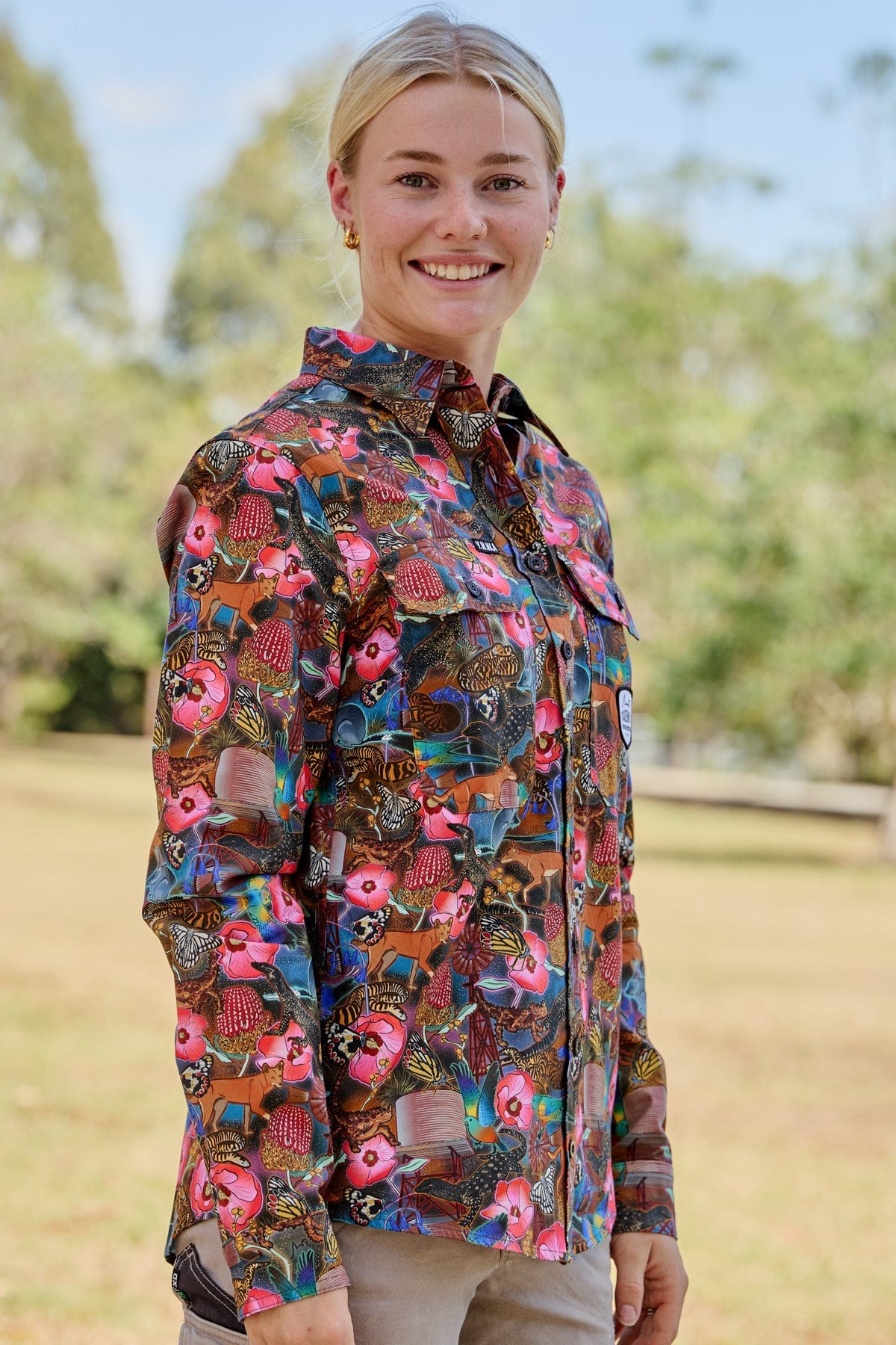 Women's Goanna Getcha Full Button Work Shirt