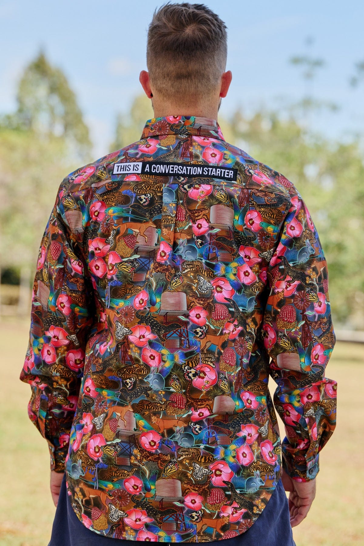 TradeMutt Workshirt Men's Goanna Getcha Half Button Work Shirt Men's Goanna Getcha Half Button Work Shirt