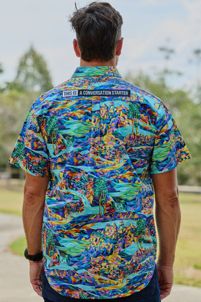 TradeMutt Workshirt Men's Daydreamin' Short Sleeve Work Shirt Men's Daydreamin' Short Sleeve Work Shirt