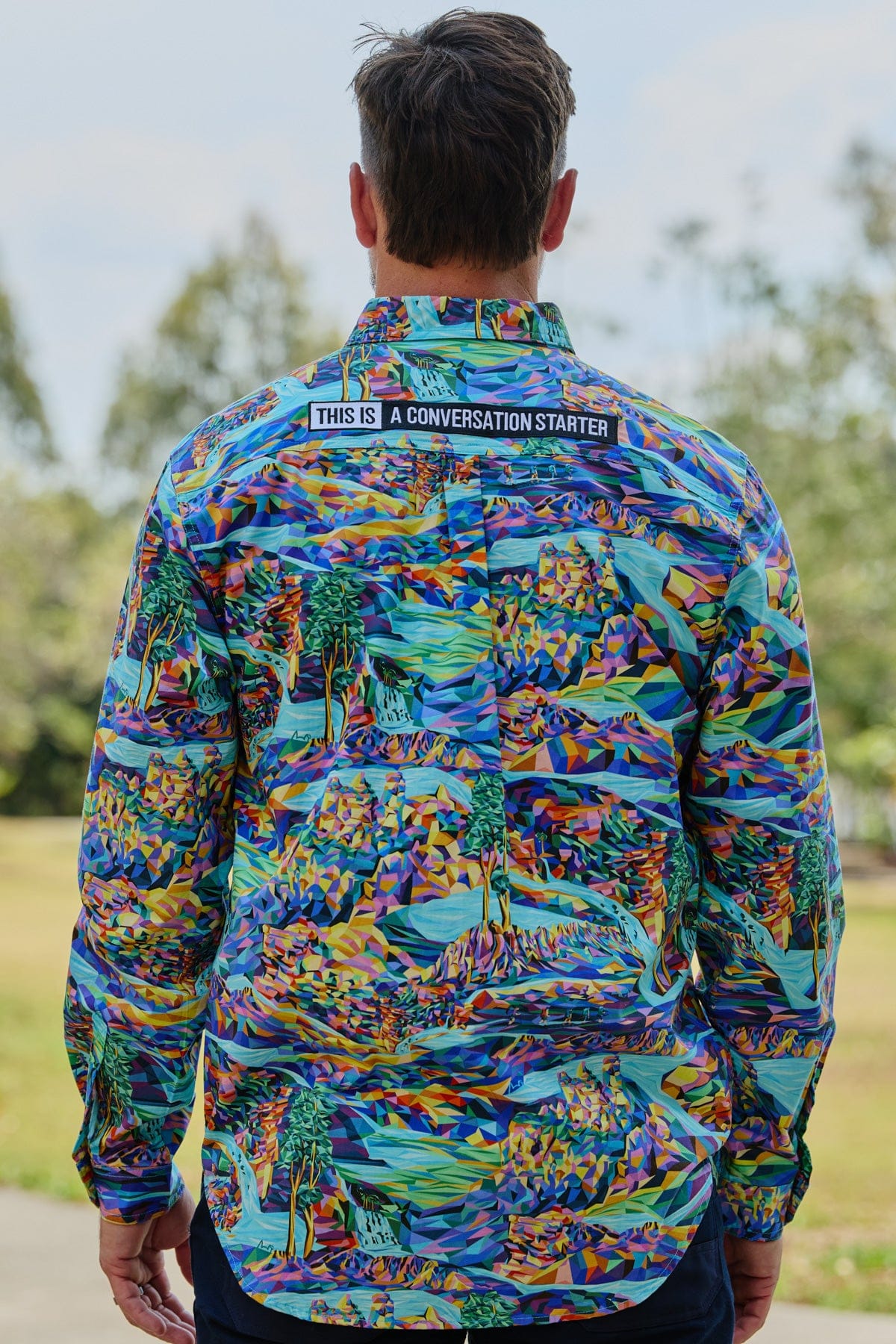 Men's Daydreamin' Half Button Work Shirt