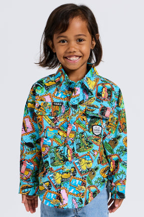 TradeMutt Kids Big Thing Energy Kids Work Shirt Big Thing Energy Kids Work Shirt