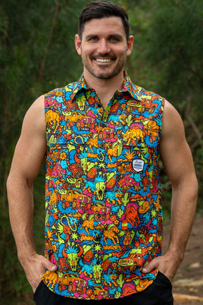 TradeMutt Workshirt Shindig Shenanigans Territory Sleeve Work Shirt Shindig Shenanigans Territory Sleeve Work Shirt