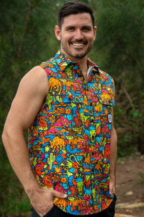 TradeMutt Workshirt Shindig Shenanigans Territory Sleeve Work Shirt Shindig Shenanigans Territory Sleeve Work Shirt