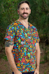 TradeMutt Scrubs Shindig Shenanigans Unisex Scrub Top Shindig Shenanigans Unisex Scrub Top