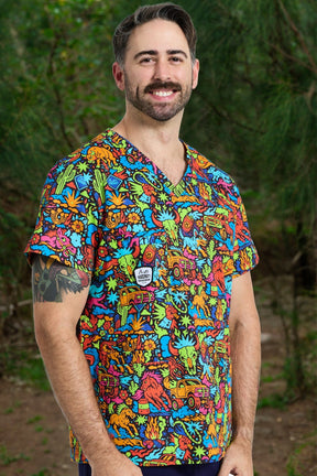TradeMutt Scrubs Shindig Shenanigans Unisex Scrub Top Shindig Shenanigans Unisex Scrub Top