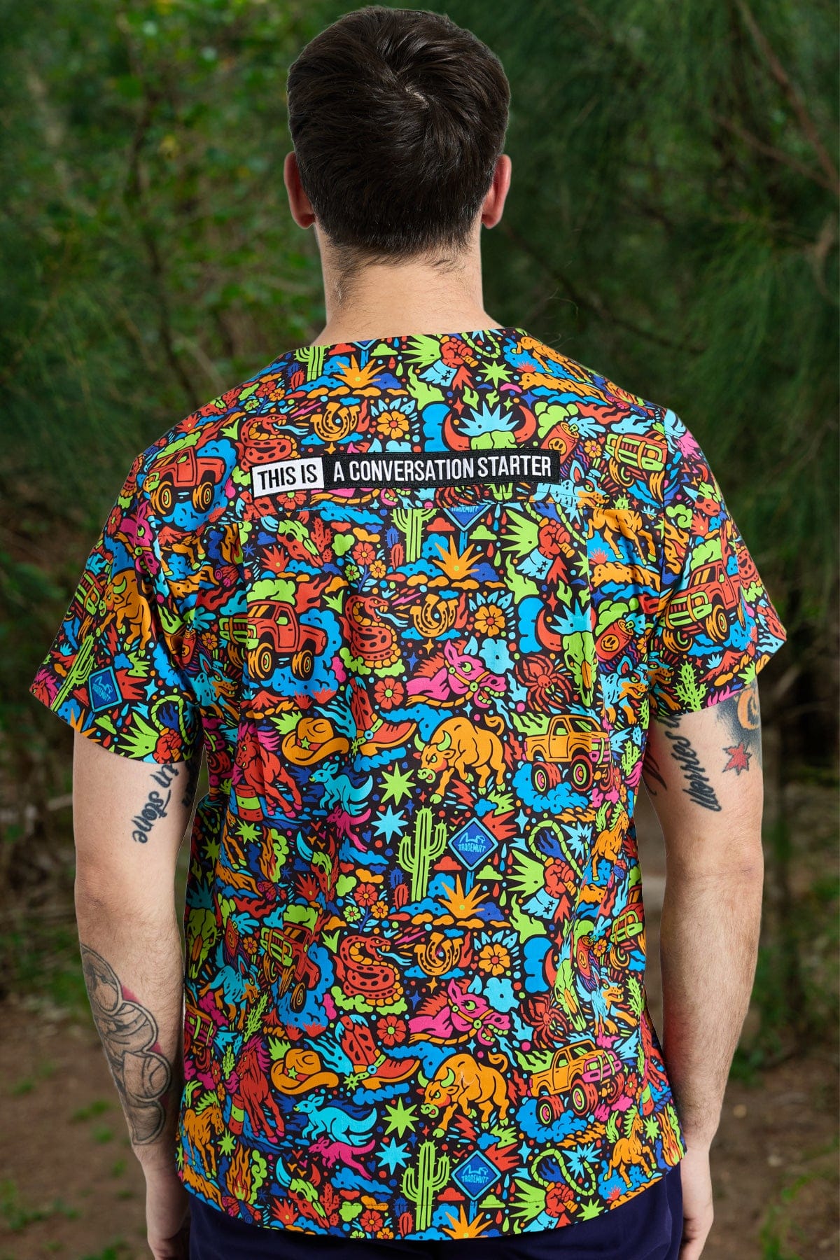 TradeMutt Scrubs Shindig Shenanigans Unisex Scrub Top Shindig Shenanigans Unisex Scrub Top
