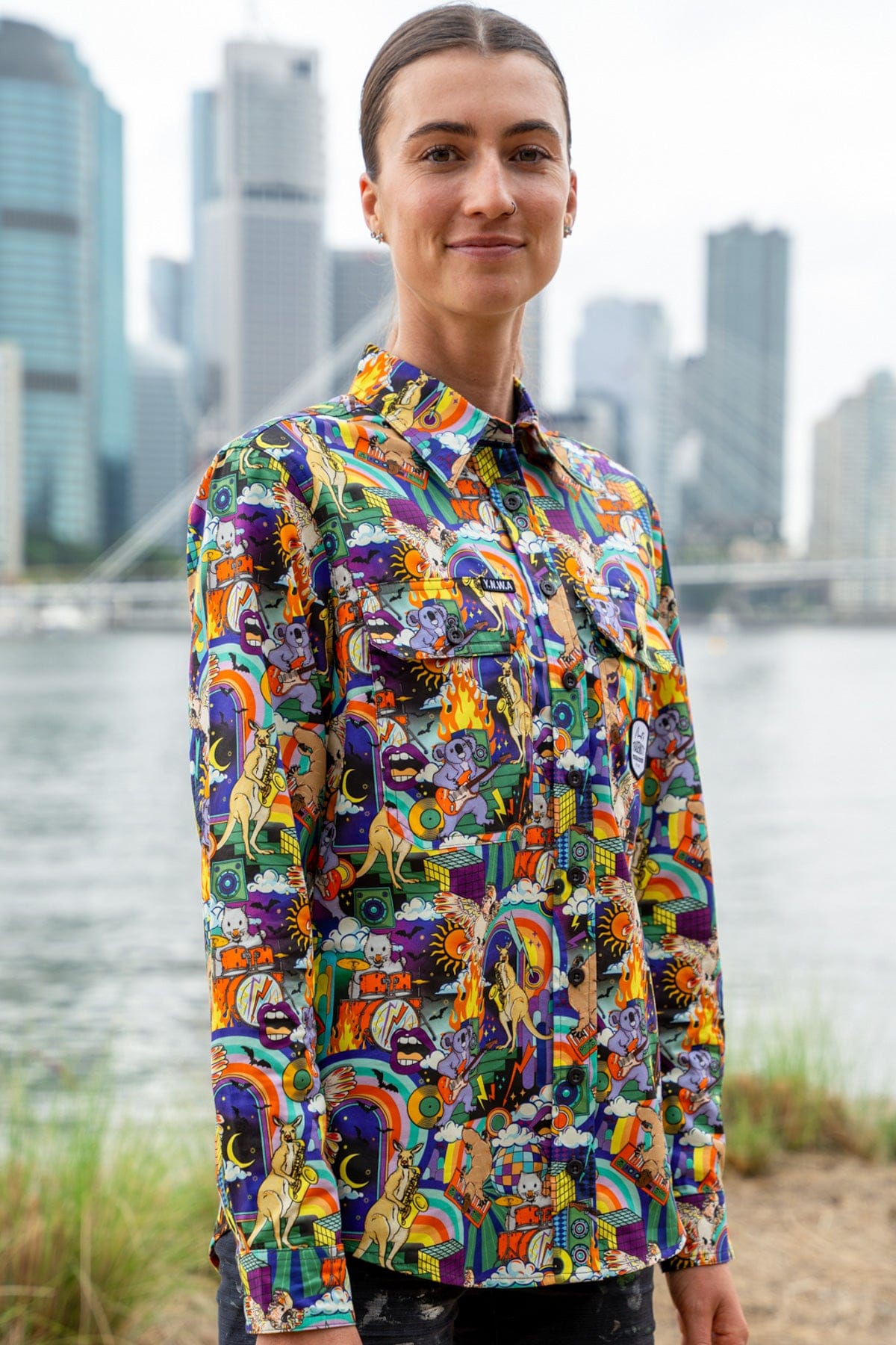 Women's Thunderstruck Full Button Work Shirt