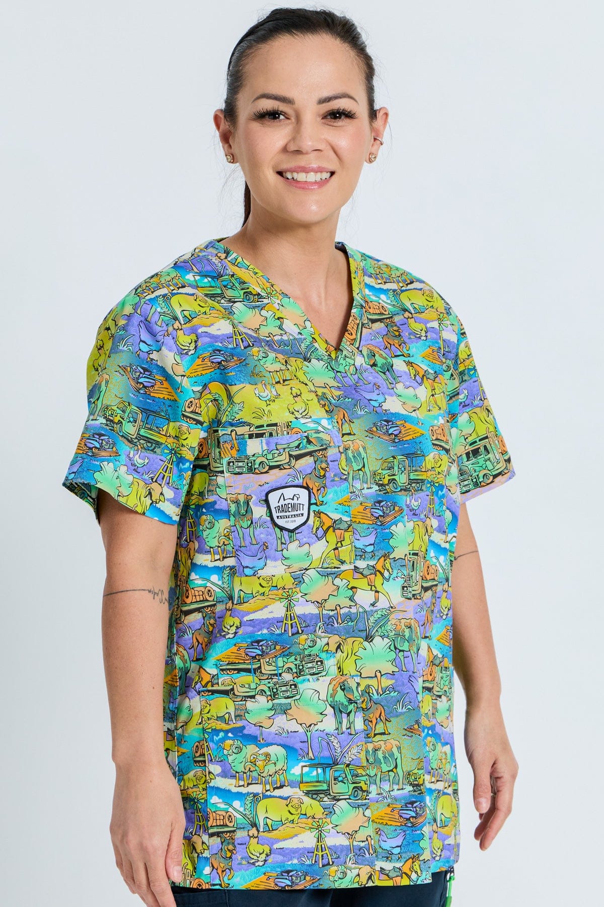 Cracka' Dawn Unisex Scrub Top