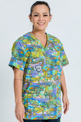 Cracka' Dawn Unisex Scrub Top