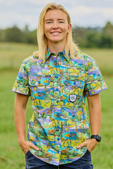 Women's Cracka' Dawn Short Sleeve Work Shirt