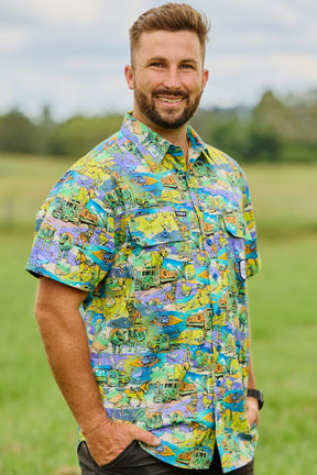 TradeMutt Workshirt Men's Cracka' Dawn Short Sleeve Work Shirt Men's Cracka' Dawn Short Sleeve Work Shirt