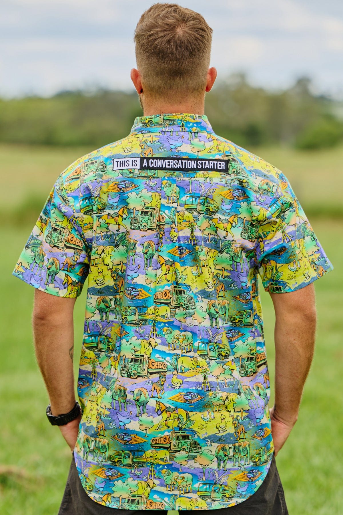 TradeMutt Workshirt Men's Cracka' Dawn Short Sleeve Work Shirt Men's Cracka' Dawn Short Sleeve Work Shirt