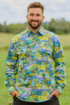 TradeMutt Workshirt Men's Cracka' Dawn Half Button Work Shirt Men's Cracka' Dawn Half Button Work Shirt