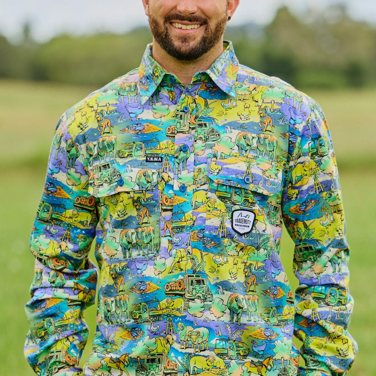 Men's Cracka' Dawn Half Button Work Shirt