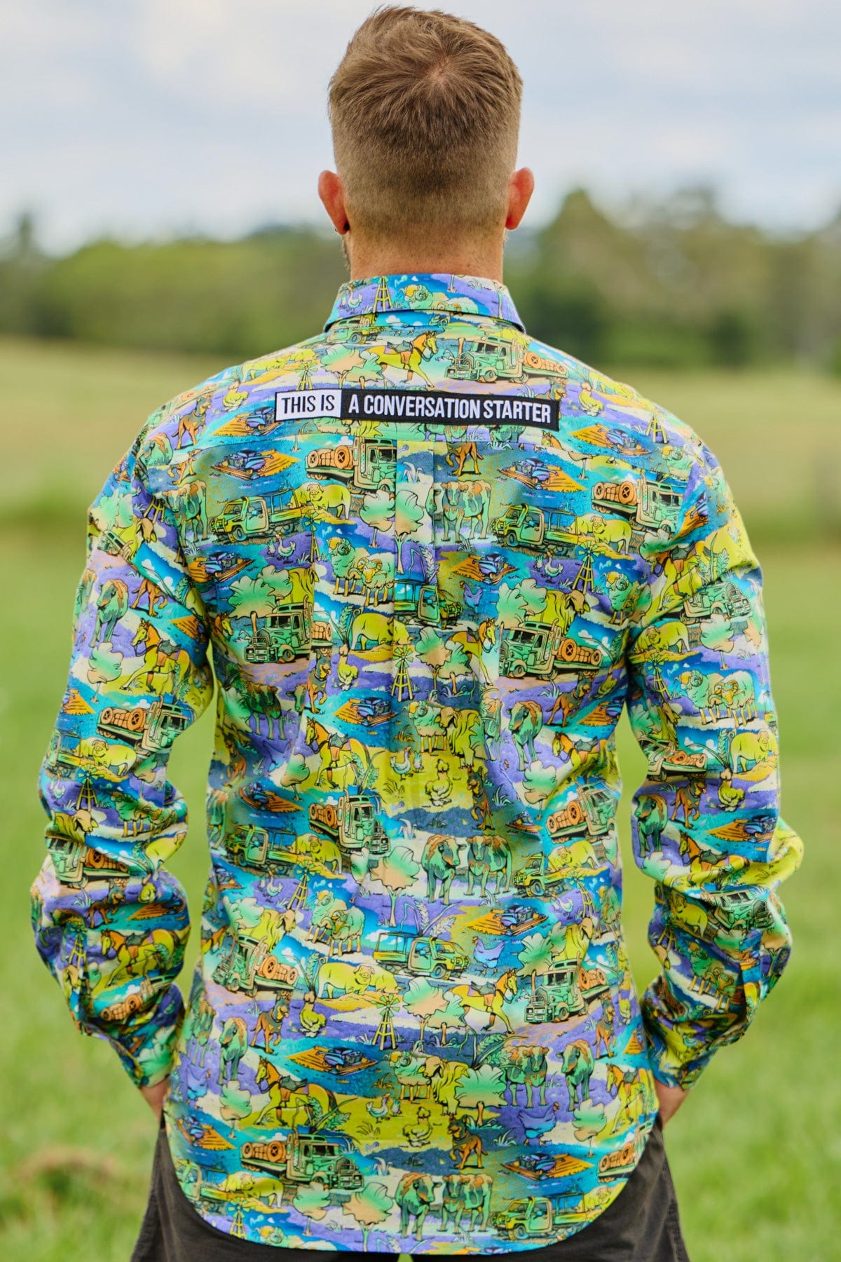 Men's Cracka' Dawn Half Button Work Shirt