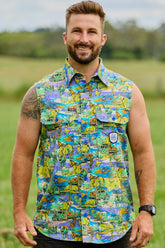 Cracka' Dawn Territory Sleeve Work Shirt