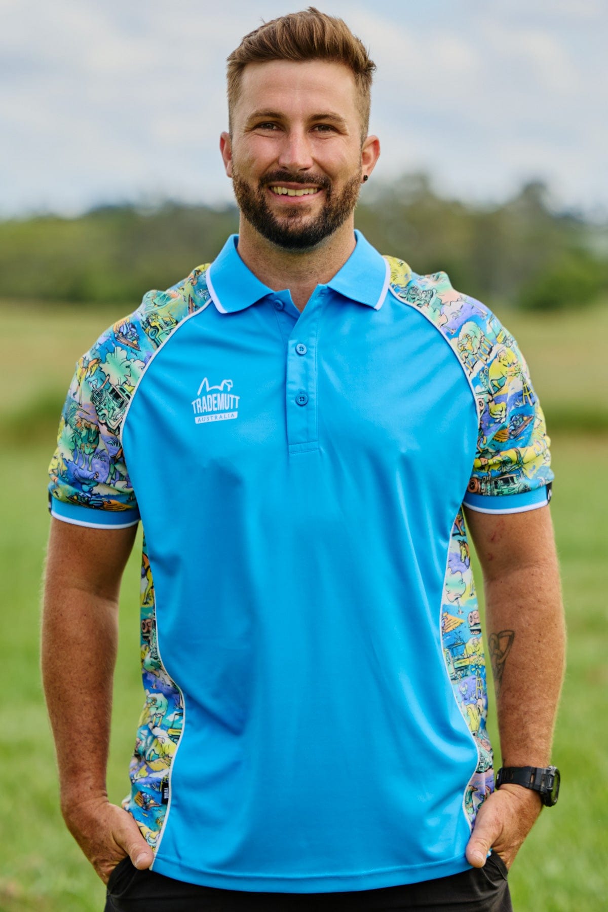 TradeMutt Polo Unisex Cracka' Dawn Short Sleeve Polo Unisex Cracka' Dawn Short Sleeve Polo
