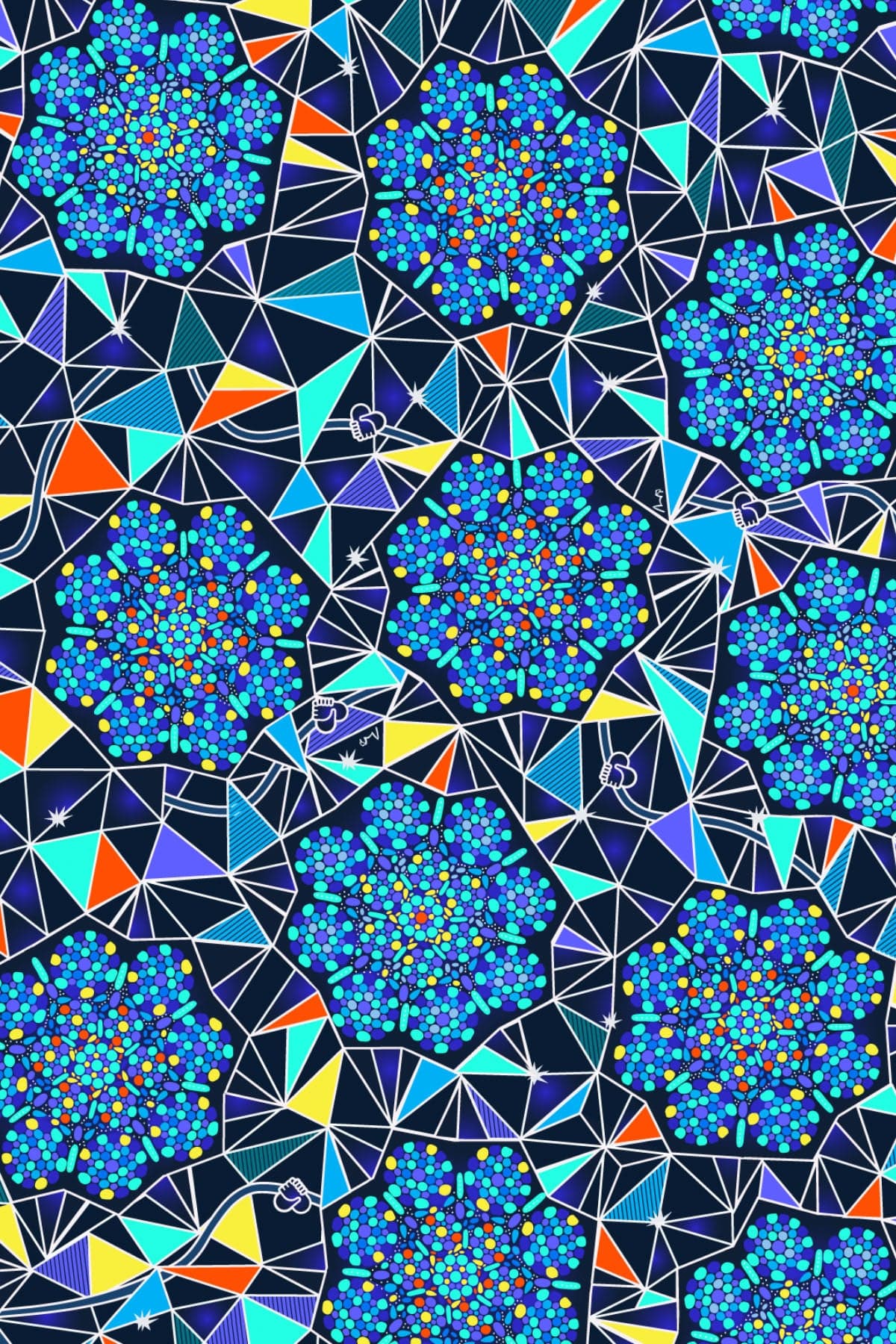TradeMutt "Steel Kaleidoscope" Hi vis Cotton workshirt "Steel Kaleidoscope" Hi vis Cotton workshirt 21365