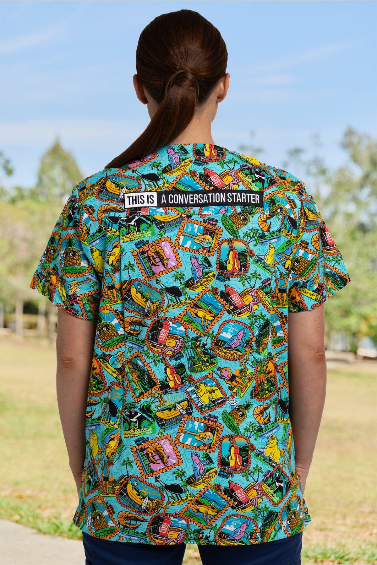 TradeMutt Workshirt Big Thing Energy Unisex Scrub Top Big Thing Energy Unisex Scrub Top