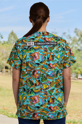 TradeMutt Workshirt Big Thing Energy Unisex Scrub Top Big Thing Energy Unisex Scrub Top