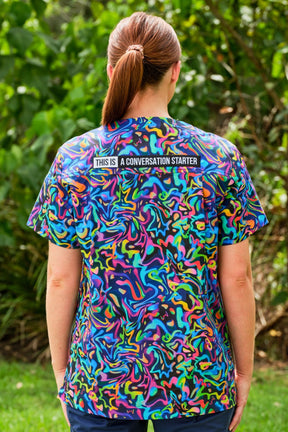 TradeMutt Scrubs Pearler Unisex Scrubs Top Pearler Unisex Scrub Tops