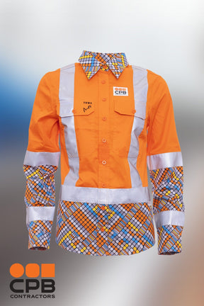 TradeMutt "Well-Connected" Rail Compliant Hi Vis Cotton Workshirt "Well-Connected" Rail Compliant Hi Vis Cotton Workshirt 21284