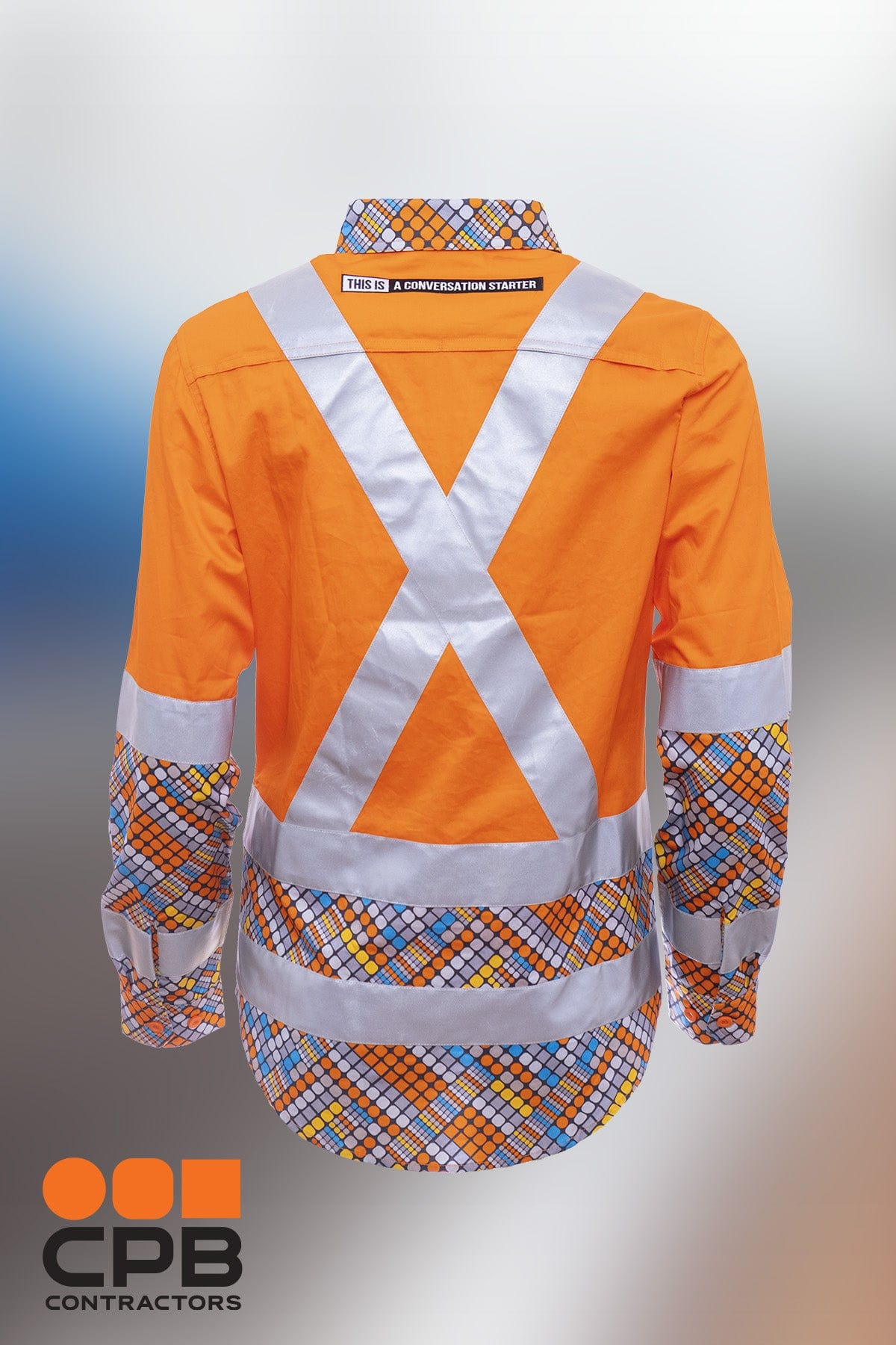TradeMutt "Well-Connected" Rail Compliant Hi Vis Cotton Workshirt "Well-Connected" Rail Compliant Hi Vis Cotton Workshirt 21284