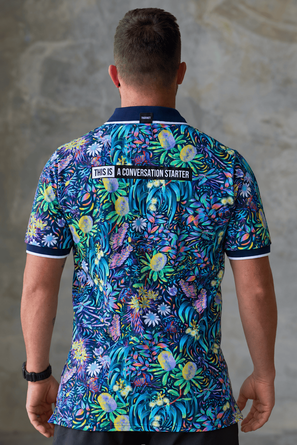 TradeMutt Cotton Polo Men's True Blue Mountains Cotton Short Sleeve Polo Men's True Blue Mountains Cotton Polo | TradeMutt
