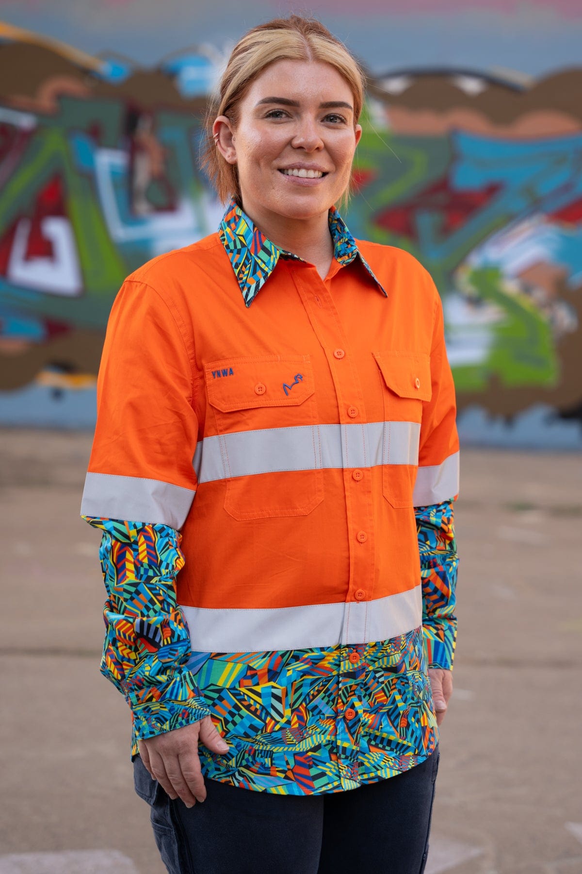 Women's Crackalackin Orange Day/Night Hi Vis 2.0 Workshirt