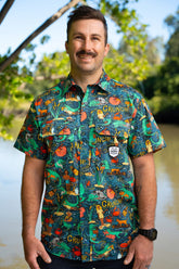 Men's Stop Croc & Roll Short Sleeve Work Shirt