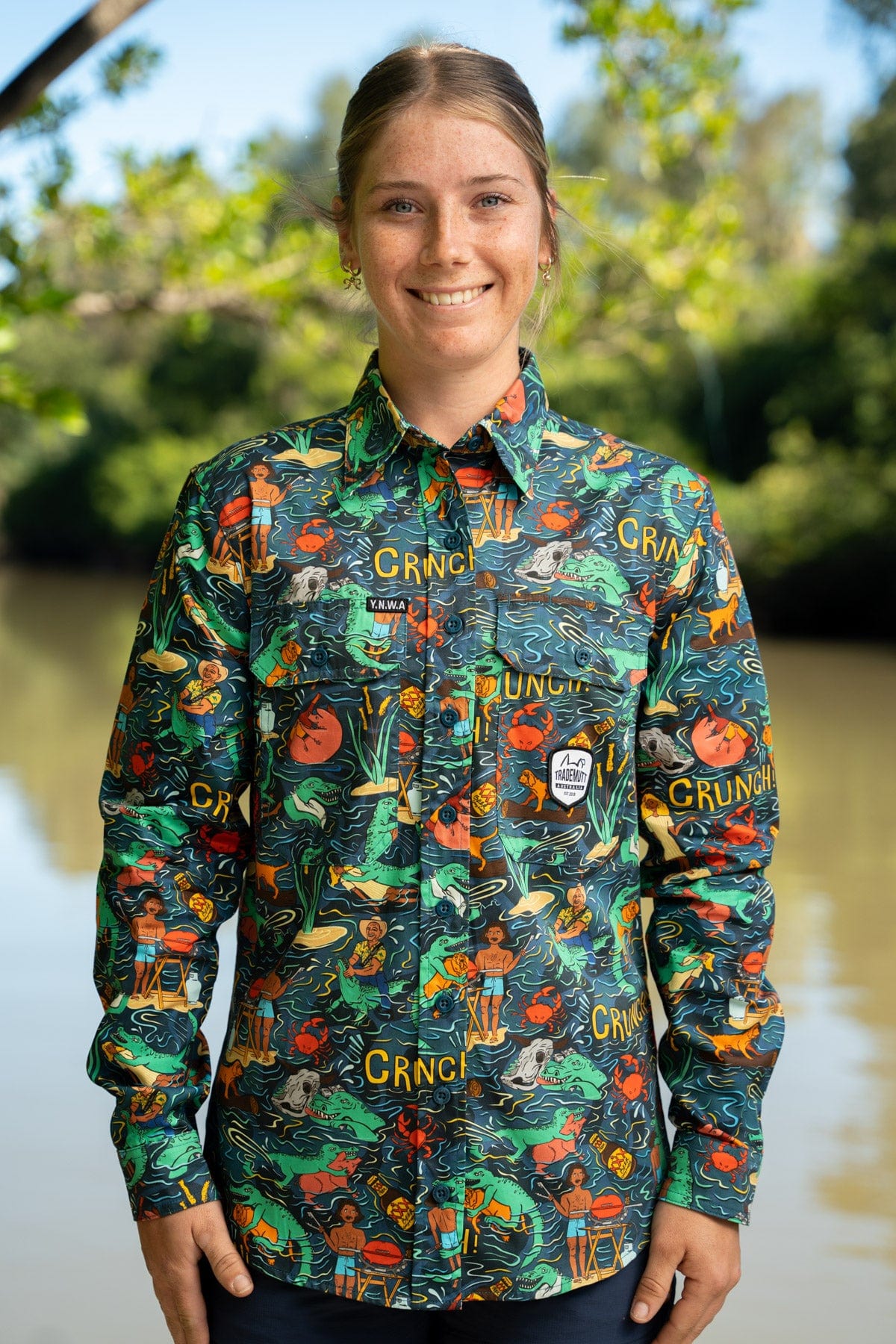 Women's Stop Croc & Roll Full Button Work Shirt