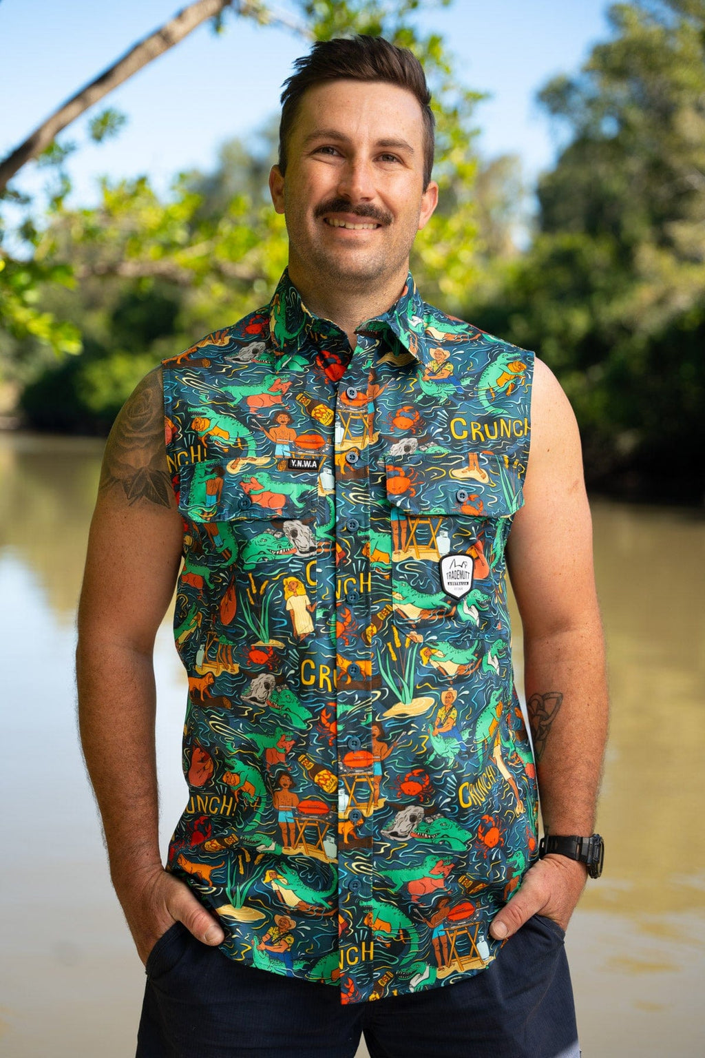 Stop Croc & Roll Territory Sleeve Shirt | TradeMutt Work Shirts