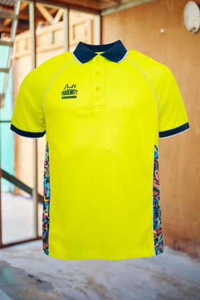 TradeMutt Polo Unisex Yellow Pearler Polo Unisex RPET Pearler Yellow Polo | TradeMutt Workshirts