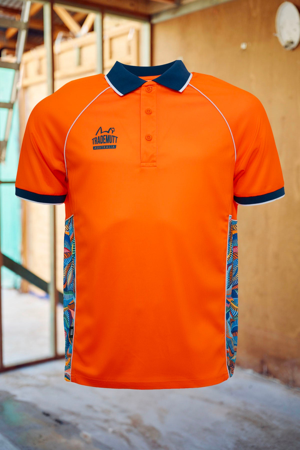 Unisex Orange Snazzy Polo