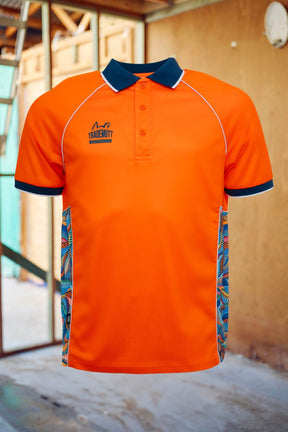TradeMutt Polo Unisex Orange Snazzy Polo Unisex RPET Snazzy Orange Polo | TradeMutt Workshirts