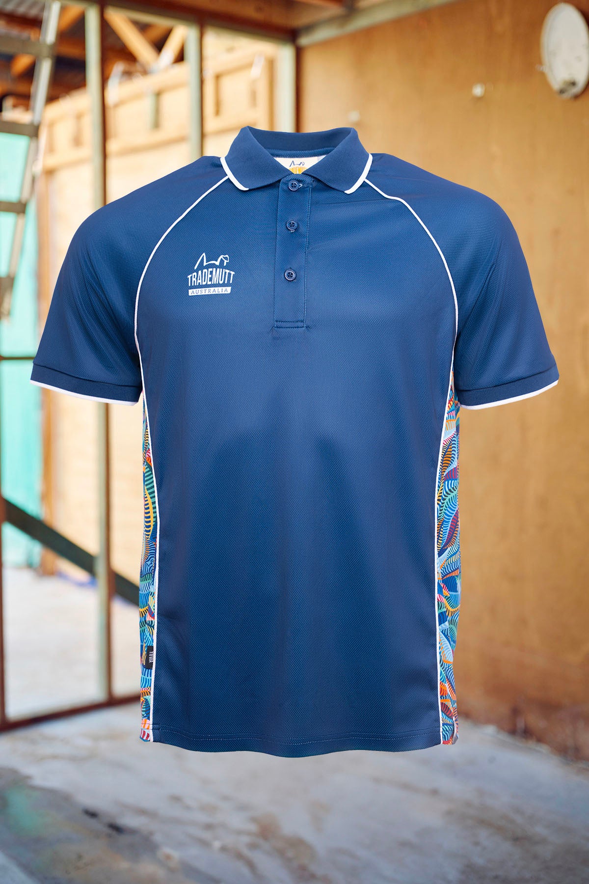 Unisex Navy Snazzy Polo