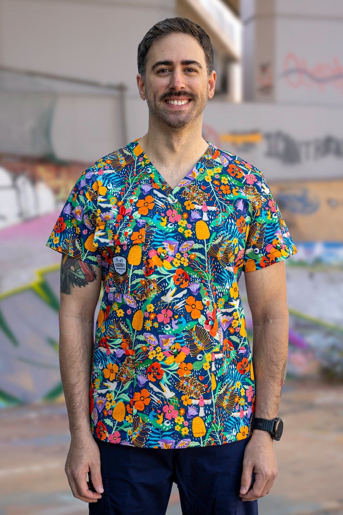 Unisex The Big Sneeze Scrub Top