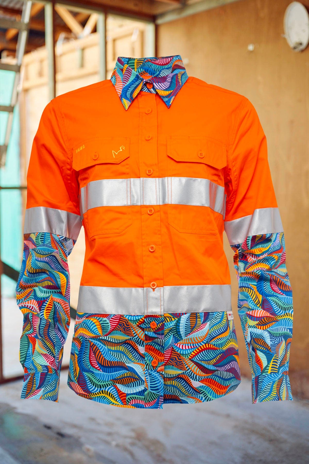 TradeMutt Workshirt Women's Snazzy Orange Day/Night Hi Vis 2.0 Full Button Work Shirt Women's Snazzy Orange Day/Night Hi Vis Workshirt | TradeMutt Workshirts